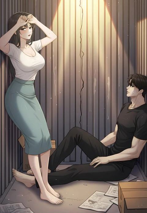 I got trapped inside a container with a married woman [+19] [Luna Toons]